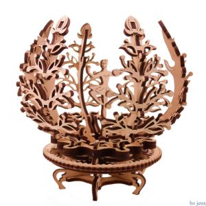 La Fleur Lila – Puzzle Maquette / Puzzle  3d Mécanique en bois – Ugears France