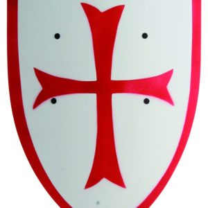 Bouclier des templiers grand blanc et rouge – VAH