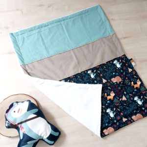 Couverture, grenade adventure, vert d&rsquo;eau et ficelle