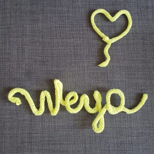 SUR-MESURE / Prénom au tricotin