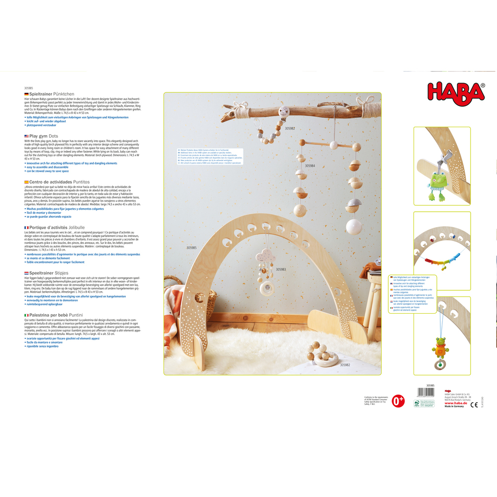 Portique d’activités Jolibulle en bois- Haba – Image 6