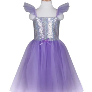 Déguisement Robe de princesse sequins chatoyants lilas 3 – 4 ans – Great Pretenders