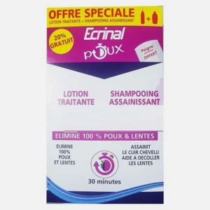 ECRINAL PACK ANTI POUX LOTION +SHAMP+PEIGNE