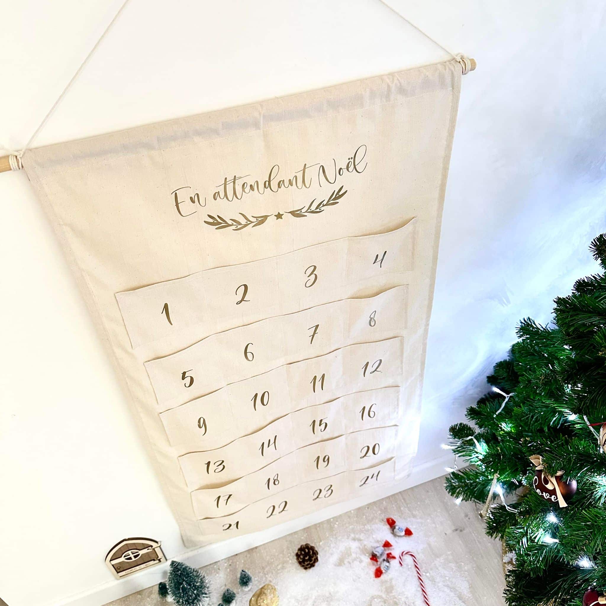 Calendrier de l’avent, lin – Image 6