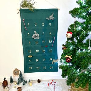 Calendrier de l&rsquo;avent, vert eucalyptus