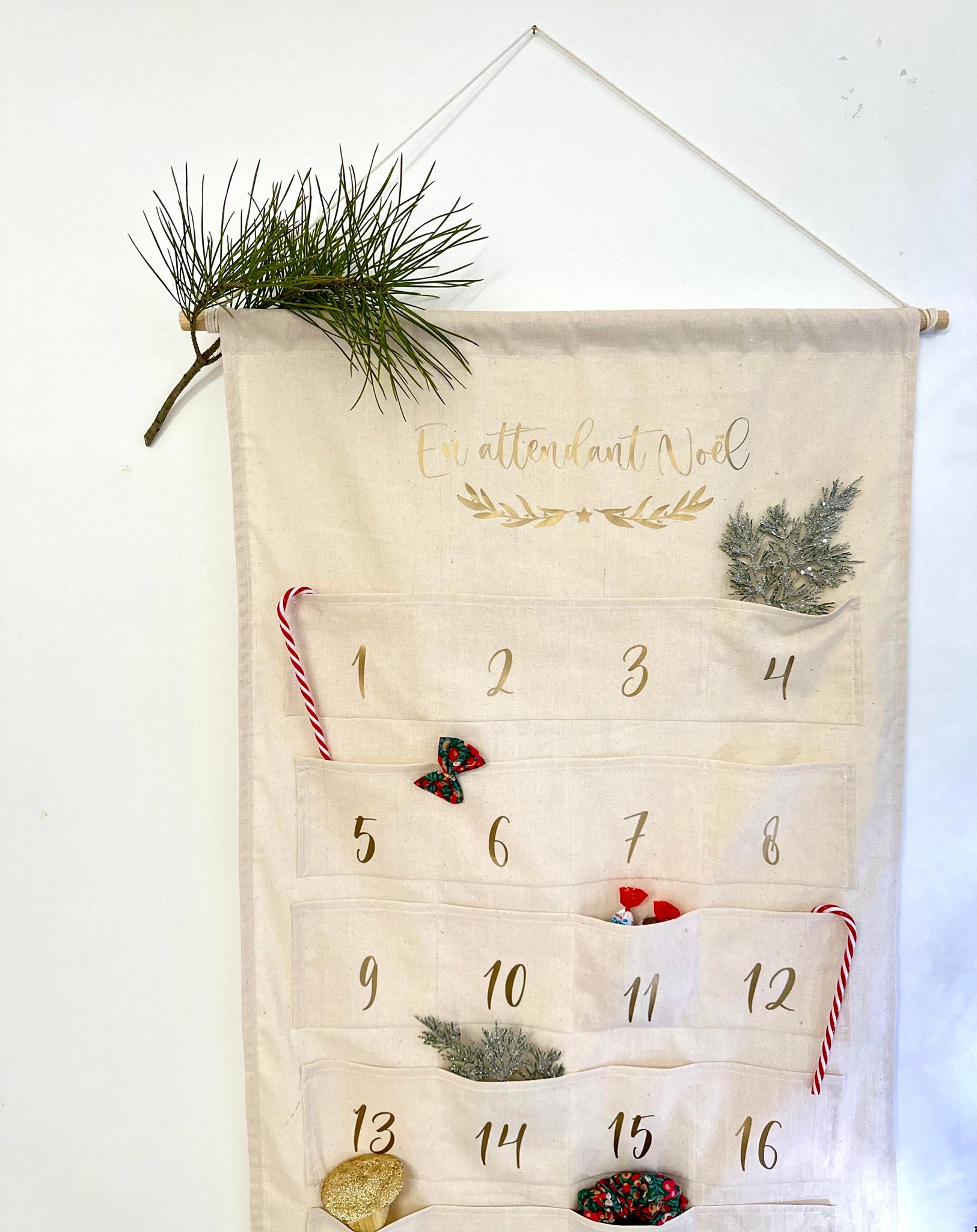 Calendrier de l’avent, lin – Image 3