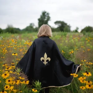 Déguisement FLEUR DE LIS CAPE noir taille 5 – 6 ans – Great Pretenders