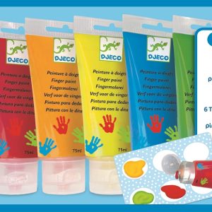 6 tubes de peinture à doights – Djeco 8860
