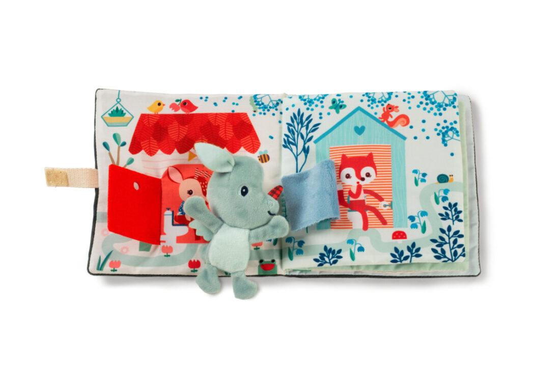 Livre tissu Joe Toc Toc … – Livre d’apprentissage – Lilliputiens 2022 – Image 7