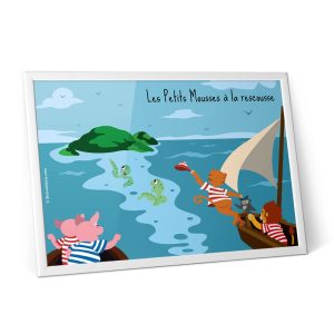 Affiche déco enfant – Les Tortues marines