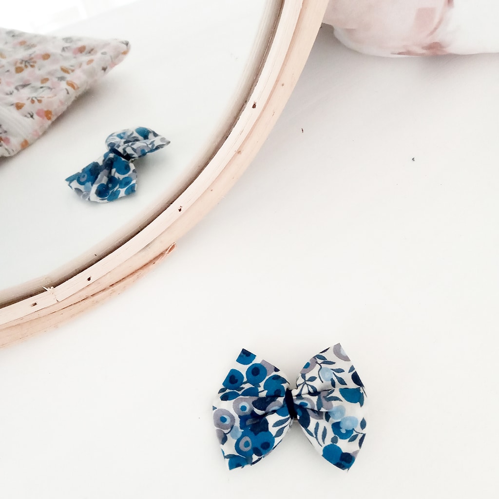 Barrette, liberty wiltshire bleu gris