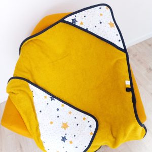 Cape de bain, blue star et éponge curry