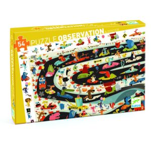 Puzzle d’observation Rallye automobile 54 pièces – Djeco 2020  07564