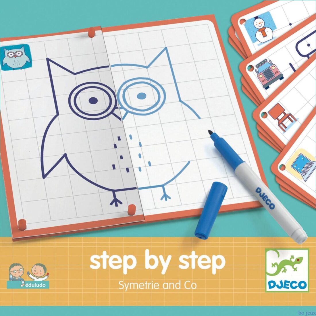 Dessiner Step by step Symetrie and Co – Djeco 2021