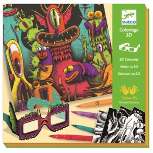 Coloriage 3D funny freaks – Djeco 08651