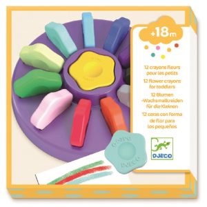 12 crayons fleurs pour les petits – Djeco 09005