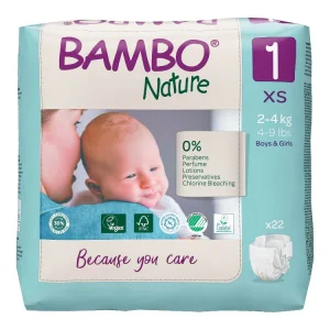 Bambo Nature Couches Taille 1 (2-4kg) 22un