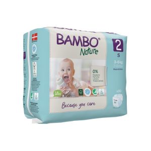 Couches Bambo Nature Taille 2 (3-6kg) 30 unités