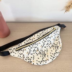 Sac banane, coton twist mustard