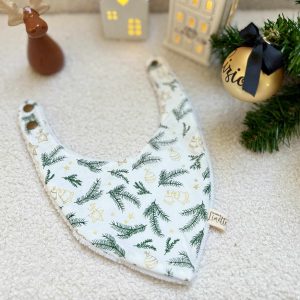 Bavouille, Noël, feuillage et cloches dorés