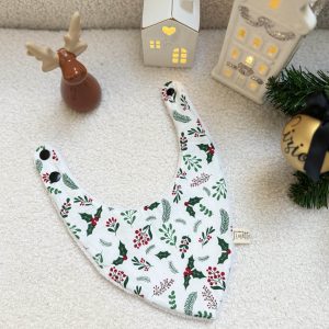 Bavouille, Noël, houx fond blanc