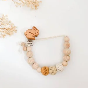 Attache Tétine Perles Couleurs