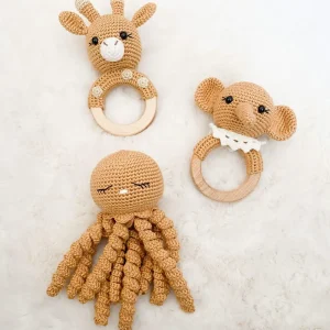 Coffret Cadeau 3 Hochets Caramel