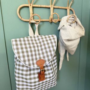 Sac à dos, vichy kaki