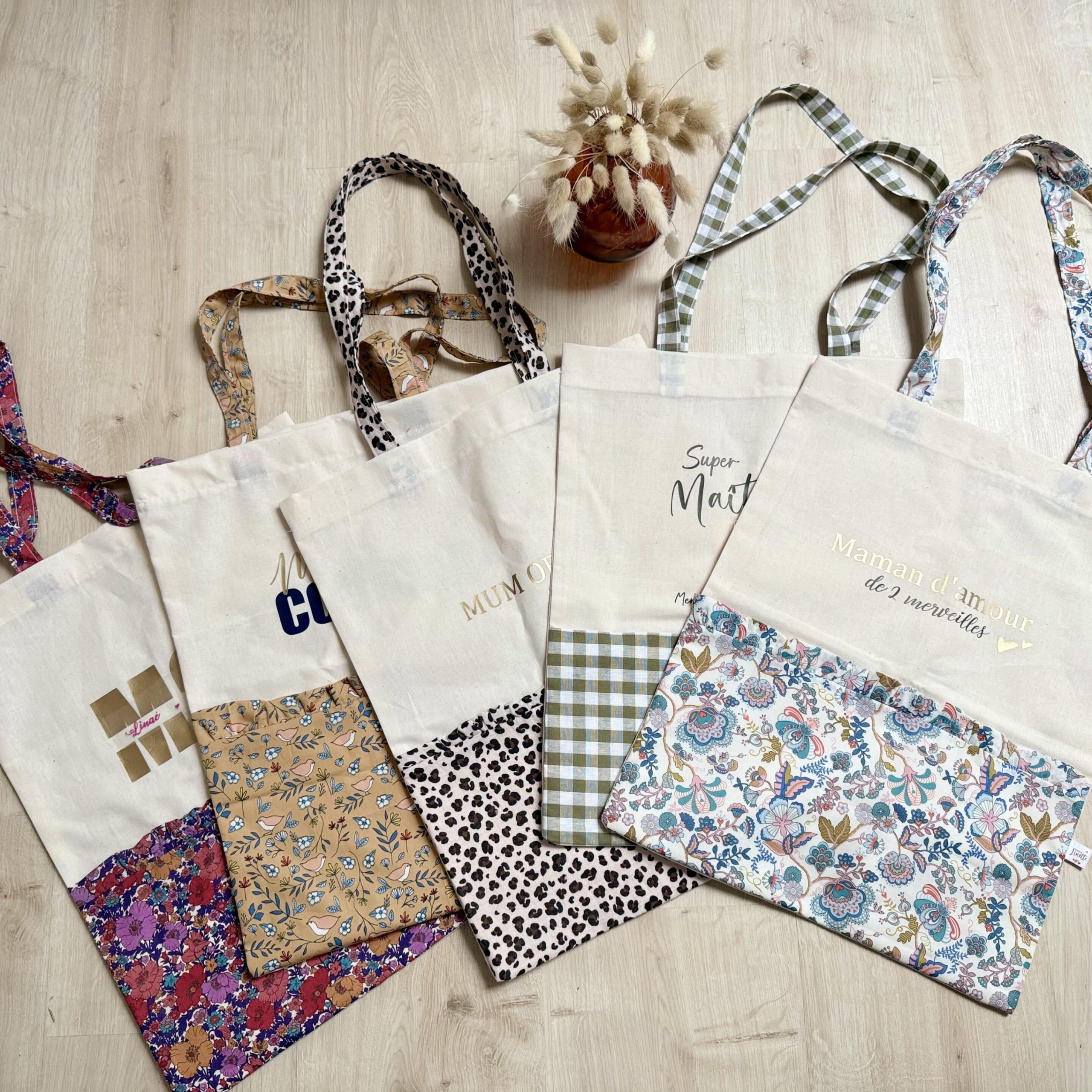 Tote bag, tulipe boho – Image 3