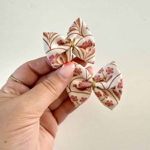 Barrette, coton boho rose