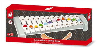 Xylo métal confetti avec 2 baguettes – Janod – Image 2