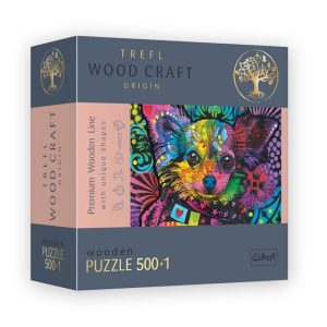 PUZZLE Bois 500 PIECES EN BOIS – COLORFUL PUPPY