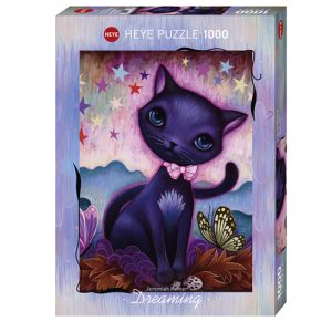 Puzzle 1000p dreaming black kitty heye