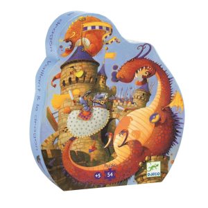 Puzzle Vaillant & les dragons 54 piéces – Djeco