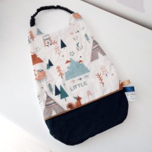 Serviette élastiquée, little adventure et marine