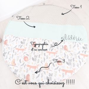 Créez votre tapis de jeux nomade 3 tissus