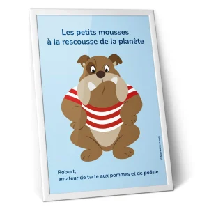 Affiche – Bouledogue en marinière