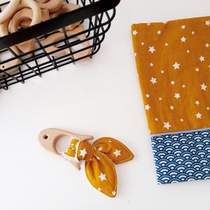 Anneau de dentition, étoilé moutarde