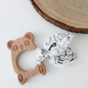 Anneau de dentition, panda et bande d&rsquo;animaux