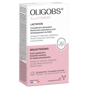 Oligobs Allaitement Oméga 3 – 30 comprimés + 30 capsules