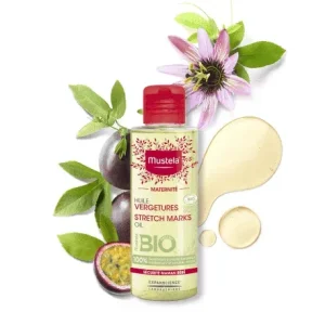 Mustela Huile Vergetures Certifiée Bio – 105ml
