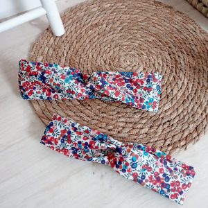 Bandeau, liberty Wiltshire rouge violet