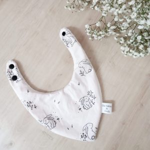 Bavouille, lapinou rose