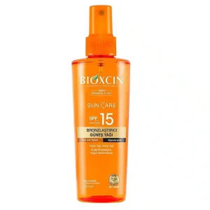 Bioxcin Solaire Huile Autobronzante 15 SPF 200ml (résistant à l’eau-Pour tous types de peau)