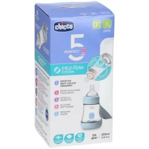 Biberon plastique Chicco bleu 150ml