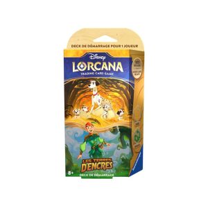 Disney Lorcana TCG – Chapitre 3 – Deck De Démarrage – Pongo Et Peter Pan – Ravensburger Préco fin janvier Vente physique ou commande en ligne avec récupération sur le point de vente à partir du 23/02/24. Réception des livraisons à domicile des commandes en ligne à partir du 08/03/24.