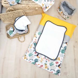 Housse de matelas à langer, papaya