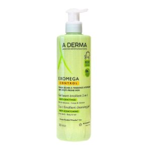 A-Derma — Exomega Control Gel lavant Émollient Anti-Grattage