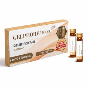 Gelphore 1000 Mg Gelée Royale B/10 Flacons جلفور 1000 ملجم غذاء ملكات النحل ب/10 زجاجات