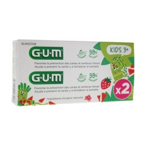 GUM DENTIFRICE DUO PACK KIDS 3-6ANS